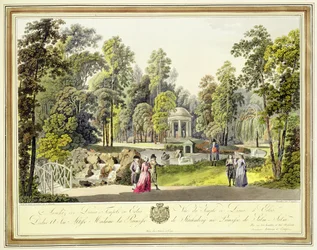 View of the Temple of Diana at Erlaw, Engraved by Johann Ziegler